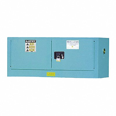 JUSTRITE 891302 Corrosive Safety Cabinet Blue 18 in H