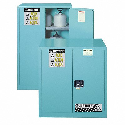 JUSTRITE 893022 Corrosive Safety Cabinet SelfClose 30gal