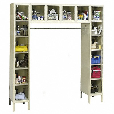 HALLOWELL USVP178816APT Bx Locker 6x6Locker Tan 78 x72 x18 Assm