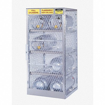 JUSTRITE 23003 Gas Cylinder Cabinet 30x65 Capacity 8