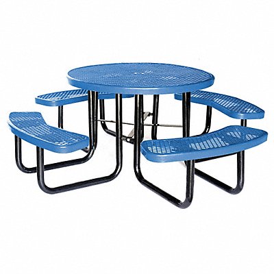 GRAINGER 4HUP6 E0146 Picnic Table 46 Dia Blue