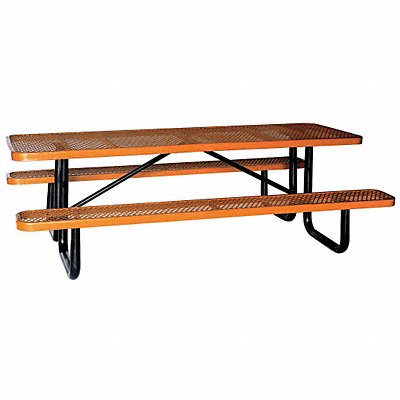 GRAINGER 4HUX3 Picnic Table W x96 D Brown