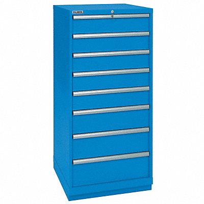 LISTA SC130801AFTKABB Modular Drawer Cabinet 59-1/2 H 8 Drwr Bright Blue