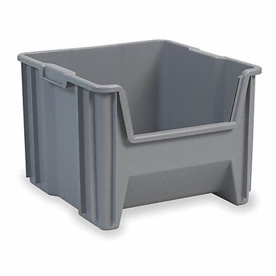AKRO-MILS 13018GREY F8826 Stacking Bin Grey Plastic 12 1/2 in