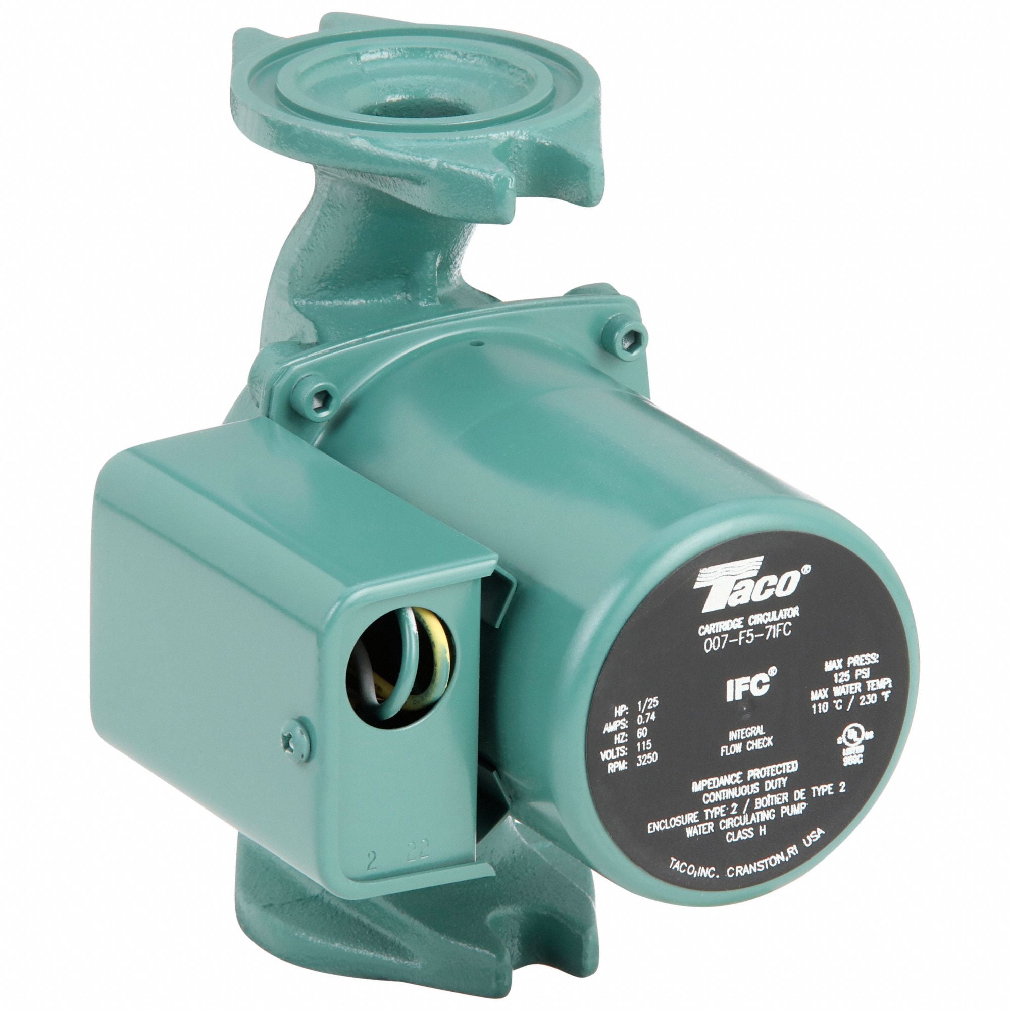 TACO 007F57IFC Hydronic Circulating Pump 1/25HP Flanged