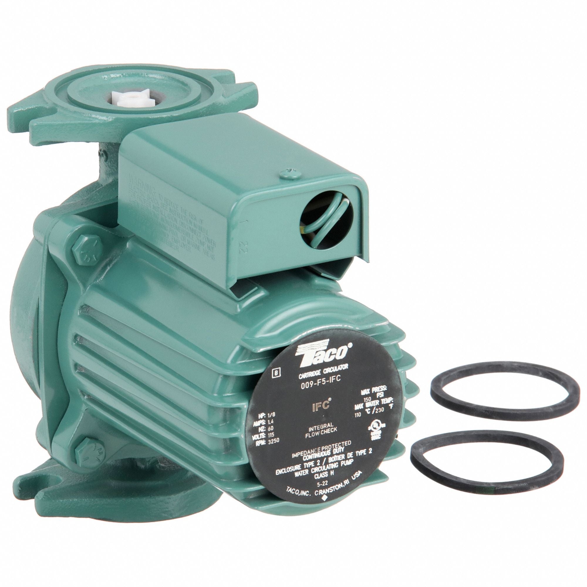 TACO 009F5IFC Hydronic Circulating Pump 1/8HP Flanged