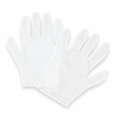 CONDOR 4JD08 Inspection Gloves White Women s L PK12