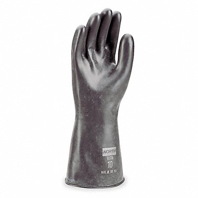 HONEYWELL NORTH B324R10 Chemical Resistant Glove 32 mil Sz 10 PR