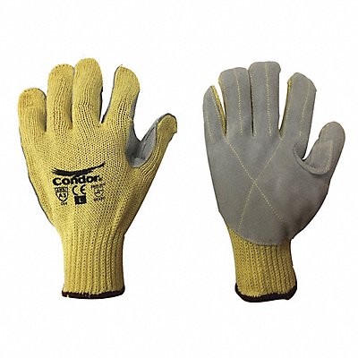 CONDOR 4JF37 Leather Gloves Grey Yellow S PR
