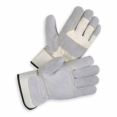 CONDOR 4JF93 D1582 Leather Gloves Grey L PR