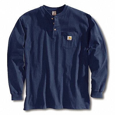 CARHARTT K128NVYLRGTLL K7958 Long Sleeve Henley Navy L