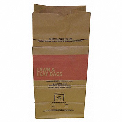 GRAINGER 4JMZ4 Compostable Garbage Bag 30 gal Brown PK5