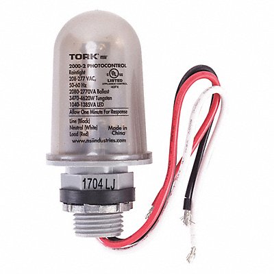 TORK 20002 Photocntrl 1/2In Cndt Flsh 208 to 277VAC