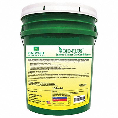 RENEWABLE LUBRICANTS 80424 Gas Injector Cleaner Gas 5 Gal Pail