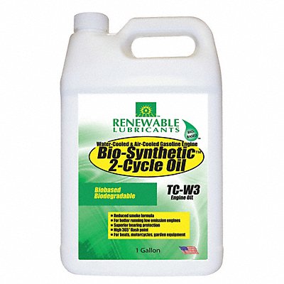 RENEWABLE LUBRICANTS 85203 2-Cycle Engine Oil Bio-Synthetic 1gal