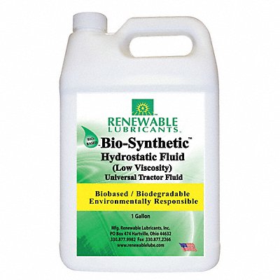 RENEWABLE LUBRICANTS 81303 Tractor Hydraulic Fluid 1 Gal 5W 20