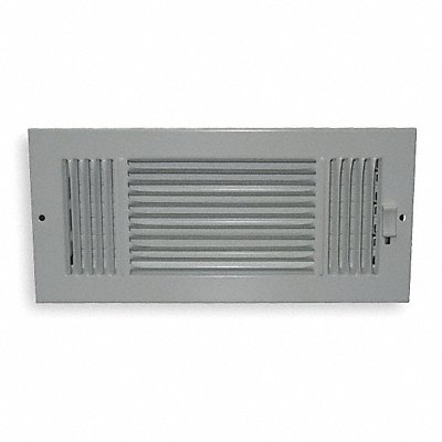 GRAINGER 4JRP7 Sidewall/Ceiling Register 3-Way
