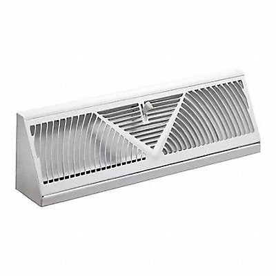 GRAINGER 4JRT4 Baseboard Register White 18