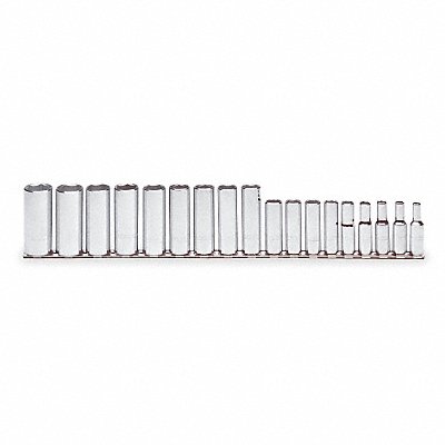 PROTO J52203 Socket Set 3/8 in Drive 18 Pieces 6Point