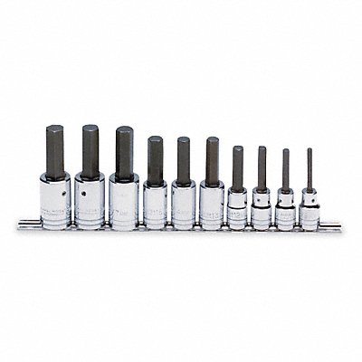 PROTO J5441MA Socket Bit Set Steel DrSz 1/2 in