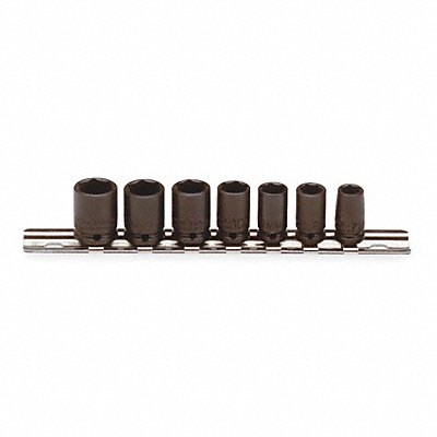 PROTO J69202 Impact Socket Set Steel Black Oxide 7 to 13 mm