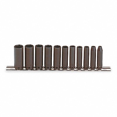 PROTO J69212 Impact Socket Set Steel Black Oxide 5 to 15 mm