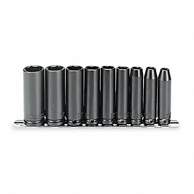 PROTO J72112 Impact Socket Set Steel Black Oxide 1/4 to 3/4 in