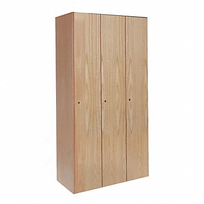 HALLOWELL UW35821AWRO Locker 1x3Locker Lt Wood 72 x45 x18 Assm