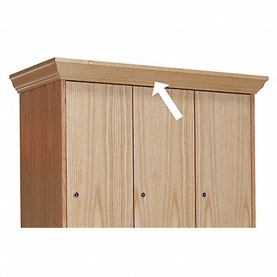 HALLOWELL WCM45WRO Crown Molding 45 Wx3/4 D Red Oak