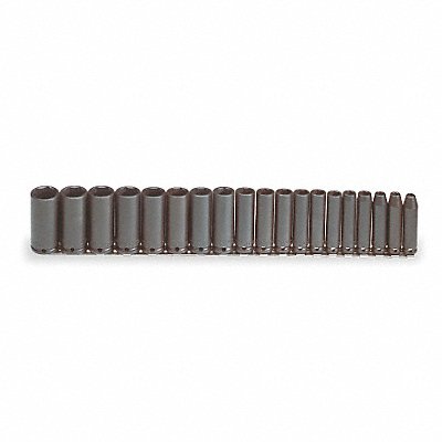 PROTO J72216 Impact Socket Set Steel Black Oxide 6 to 24 mm