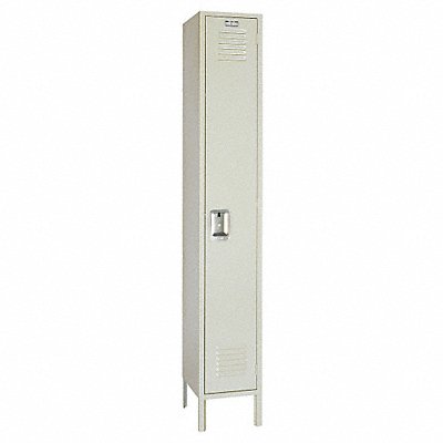 LYON PP5202ISU Wardrobe Locker Louvered 1 Wide 2 Tier Putty