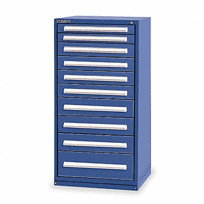 VIDMAR SCU3126AFTKADB Modular Drawer Cabinet 59 x30 x28 Dark Blue 10Drwr
