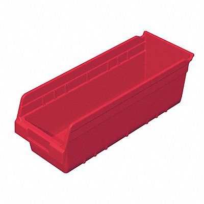 AKRO-MILS 30098RED D5525 Shelf Bin Red Plastic 6 in