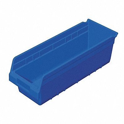 AKRO-MILS 30098BLUE D5525 Shelf Bin Blue Plastic 6 in