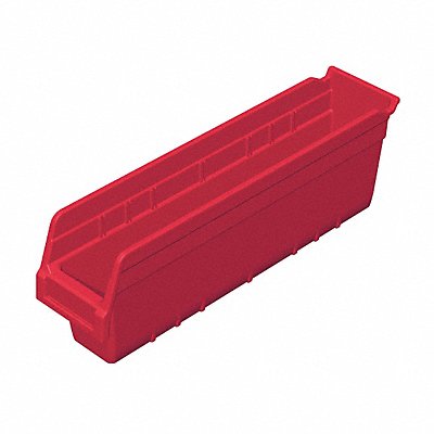 AKRO-MILS 30048RED D5524 Shelf Bin Red Plastic 6 in