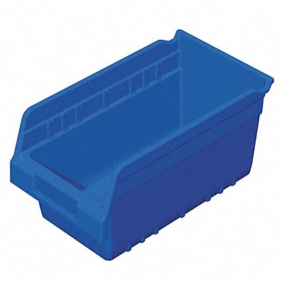 AKRO-MILS 30090BLUE D5523 Shelf Bin Blue Plastic 6 in