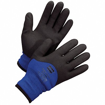 HONEYWELL NF11HD9L Coated Gloves Foam PVC L Black/Blue PR