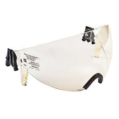 MSA 10077118 Fire and Rescue Visor Defender Amber 3in