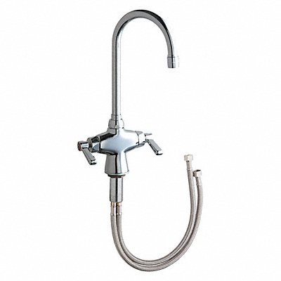 CHICAGO FAUCETS 50ABCP Gooseneck Chrome Chicago Faucets 2.2gpm