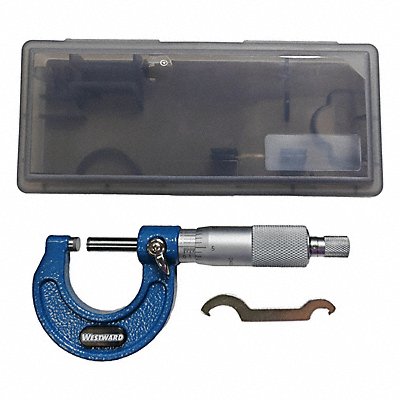 WESTWARD 4KU90 Micrometer 0-1 In 0.001 Friction