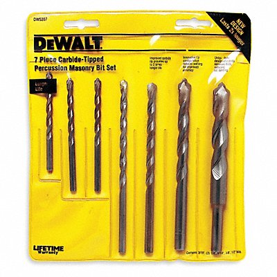 DEWALT DW5207 Masonry Drill Set