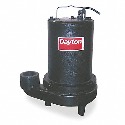 DAYTON 4LE10 EffluentPump 20ft 11.4A 0.5hp 120VAC