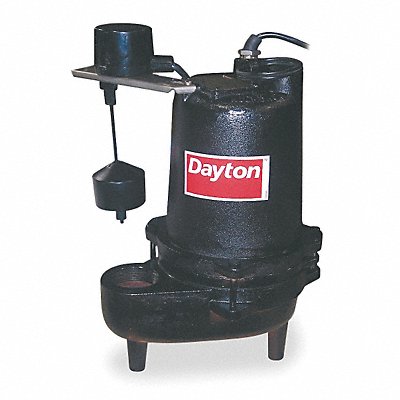 DAYTON 4LE12 SewageEjectorPump 20ft 0.4hp 120VAC