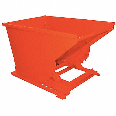 GRAINGER 3377ORANGE Self Dumping Hopper Orange 6 000 lb