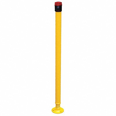 GRAINGER SPBOL42BL Spring Mount Bollard 45 3/10 in H Yellow