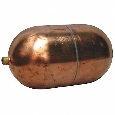 NAUGATUCK GR6X1021CU Float Ball Oblong Copper 6 In
