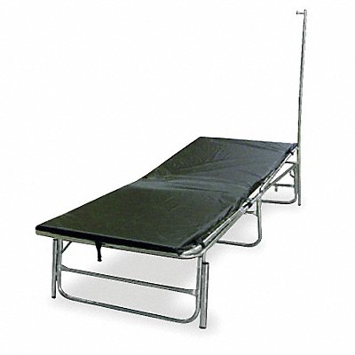 FSI FEM262A Portable Medical Field Cot with IV Pole