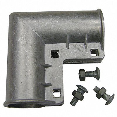 GRAINGER 4LVH1 Gate Elbow Aluminum Fits 1-3/8 in Dia.