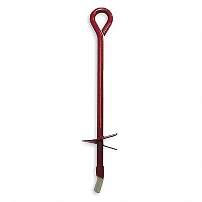GRAINGER 4LVK5 Screw In Earth Anchor Steel 4 x 40