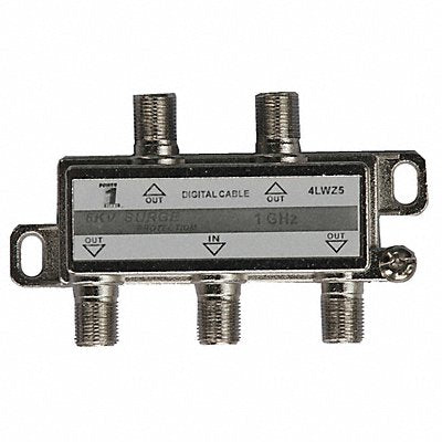 POWER FIRST 4LWZ5 Cable Splitter 4-Way F-Type 1 GHz